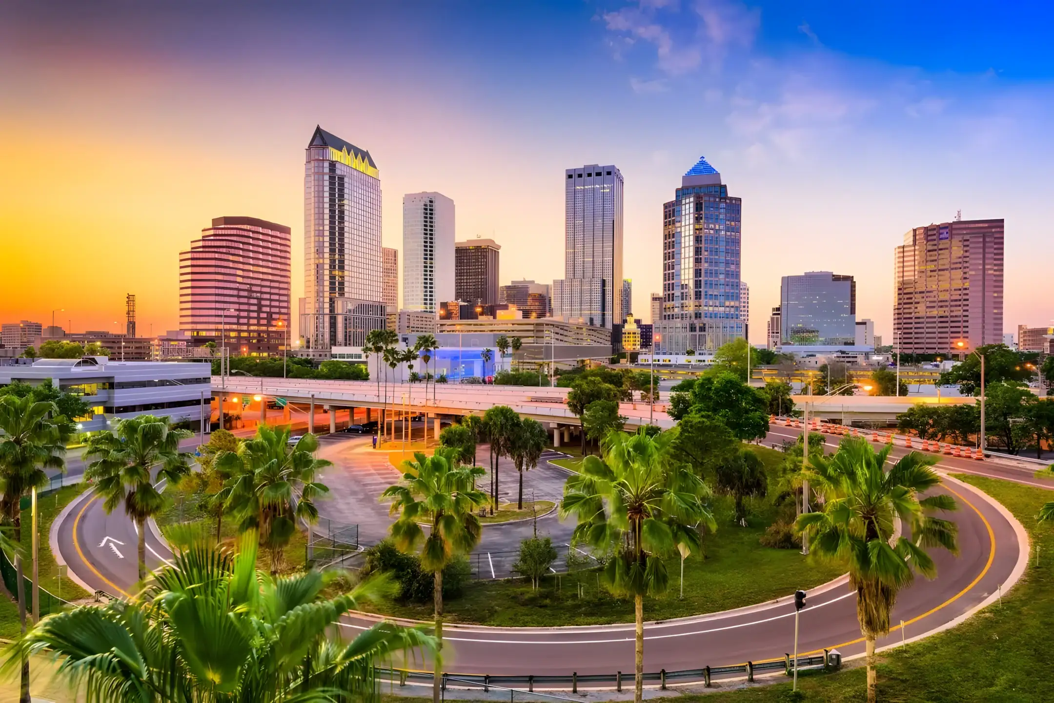 Tampa Bay waterfront skyline near St. Petersburg