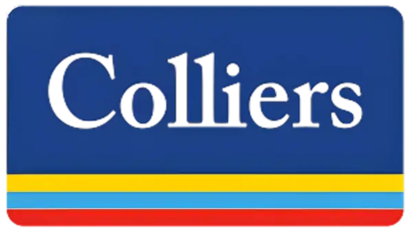 Colliers logo, commercial partner of Tampa Turf Services