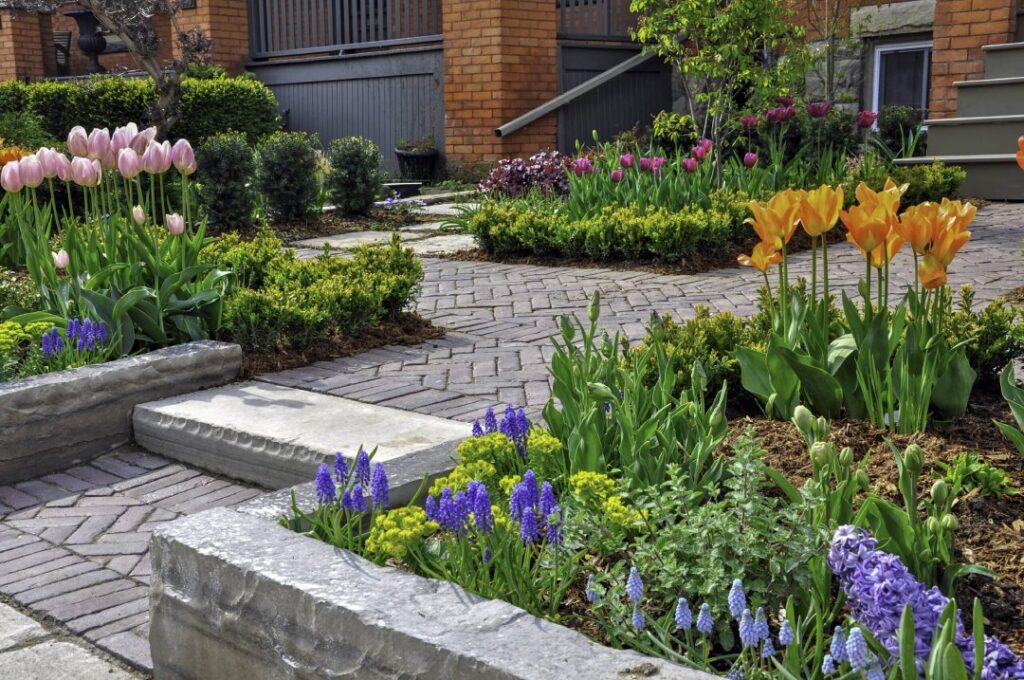 How Seasonal Flowers Enhance Curb Appeal for Commercial Properties 2 Residential-Pavers-scaled-1